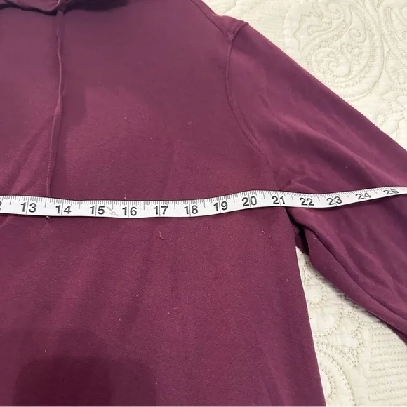SUPER SOFT crimson / plum hoodie sweatshirt XL - Picture 8 of 10